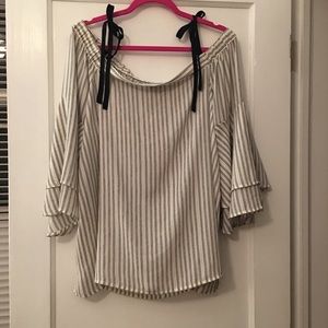 Loft off the shoulder top